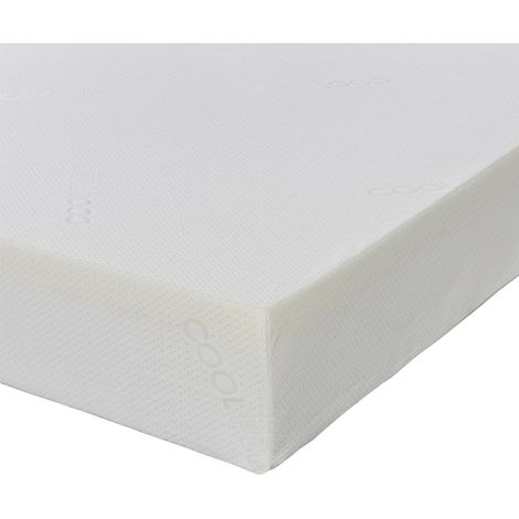 The EX-PC062 The Plain White 8" Deep All Foam Memory Foam Zip Covered Mattress from eXtreme Comfort Ltd Small Single 2ft6 by 6ft3 (75cm by 190cm) approx