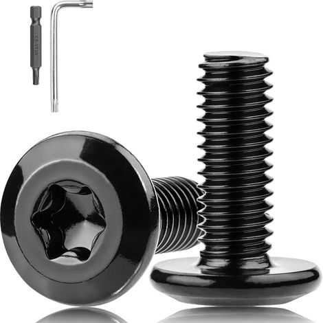 25 Pièces Vis Noir M4x10 mm Boulon M4 Boulons à Hexagonale Vis convient Aux Appareils Les Meubles à la Maison Machines Avec clé Torx Avec Clé à Tête de Tournevis (1/5)