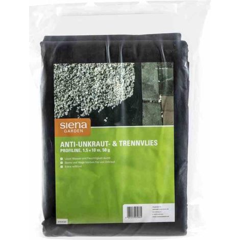 Anti-Unkrautvlies 50 g, Maße: 1,5 x 10 Farbe: schwarz (1/4)
