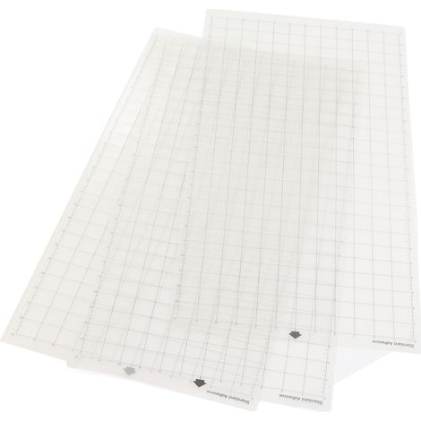 20 flexible, unbedruckte Polyester-Schablonenfolien, 3 transparente Schneidematten für Bastelarbeiten (1/5)