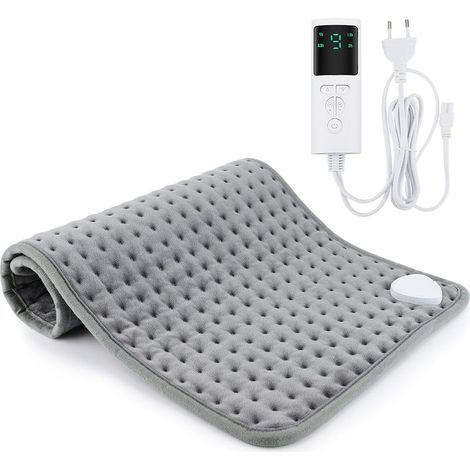 Chaufferette électrique pour l'hiver, couverture de lit pour bureau et maison pour réchauffer mains et pieds, 100V-120V, lavable, 6030CM (1/5)