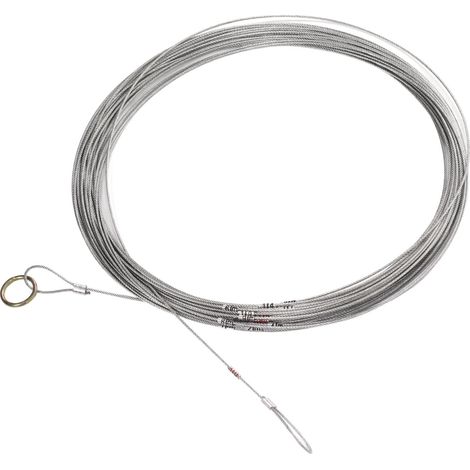 Câble de mesure en acier, flexible et robuste, avec échelle graduée, pour la construction de puits, 70 m / 229,7 pi