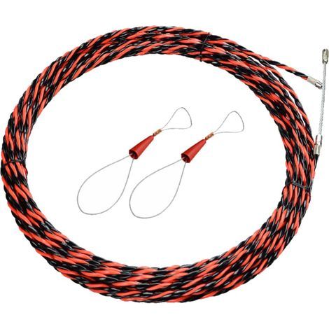 Aiguille Électricien de 50M - Tire-Fil Électrique de 5mm de Diamètre - Aiguille de Tirage Rétractable pour Câbles et Rallonges Électriques (1/5)