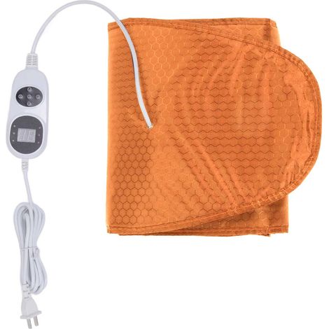Ceinture chauffante infrarouge lointaine pour la perte de poids à domicile, ceinture vibrante amincissante pour le ventre, brûle-graisses abdominales, CN 220V Orange (1/5)