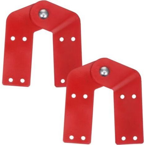 Charnière d'échelle, charnières d'échelle à chevrons en alliage d'aluminium rouge, adaptées aux échelles télescopiques simples ou doubles et aux échelles d'ingénierie