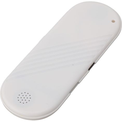 Oreiller Bluetooth avec enceinte portable blanche, mini enceinte à conduction osseuse, basses stéréo, arrêt automatique et contrôle du volume. (1/5)