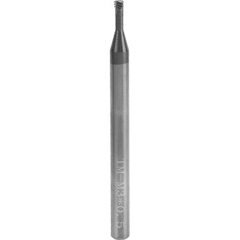 Gewindefräser 3 Zähne metrisch 60° Wolframstahl CNC-Handwerkzeug M3x0,5xD4x50