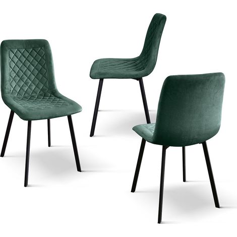 AULENA - sedia di design moderno in velluto (1/4)