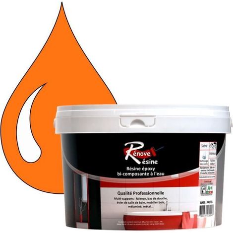 Peinture Résine - Rénove Résine 0.5L - Orangé pastel - Brillant - Multi-supports (1/4)