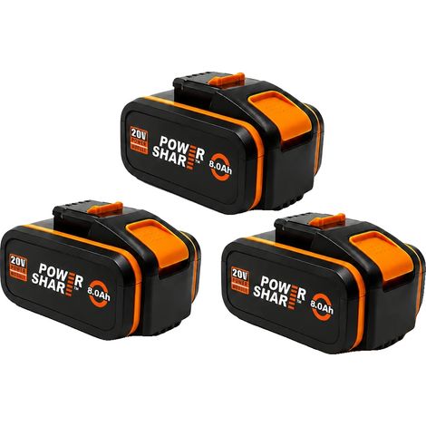 Akku für Elektrowerkzeuge, 8000mAh Kapazität, breite Kompatibilität, Worx 8.0AHX3 (1/2)