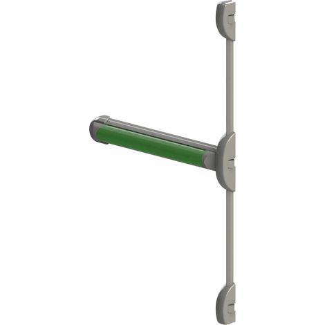 DOM – Serrure barre anti panique 3 points latéraux – Touch bar certifiée EN 1125 – Longueur 1300 mm – Acier et aluminium – Pour portes coupe-feu