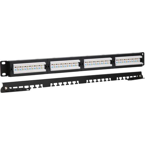 24-Port-Patchpanel-Engineering-UTP-Netzwerkverteilerrahmen Cat 6 ungeschirmt RJ45 (1/5)