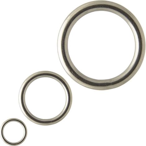 Anneau soudé 5x30, poli, acier inoxydable A4, 20 pièces (1/4)
