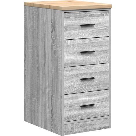 Armoire de rangement de garage fonctionnelle avec surface de travail 40 x 51 x 85 cm en bois pin (1/5)