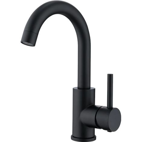 Robinet de cuisine basse pression pivotant à 360° en acier inoxydable, adapté pour évier, chaudière ou appareils sous évier (1/5)