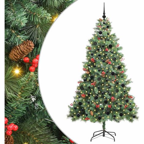 Künstlicher Weihnachtsbaum Grün 210 cm PVC und Metall vidaXL (1/5)