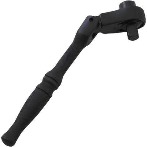 Jeu de clés à cliquet compactes avec 6 embouts à tête rotative pour réparation automobile et espaces restreints Clé à cliquet avec embout à douille (1/5)