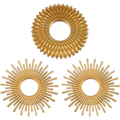 Lot de 3 miroirs muraux - Miroirs pour la décoration de la chambre et de la maison (1/5)