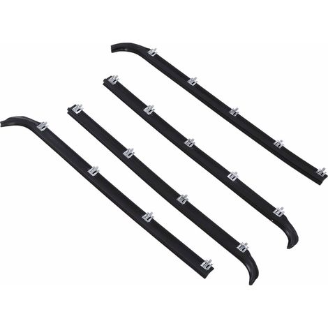4 balais de vitre AM‑41543318, kit d'étanchéité pour F150 1987‑96, joints de fenêtre en feutre, remplacement camion, 4 pièces, coupe-vent et isolation. (1/5)