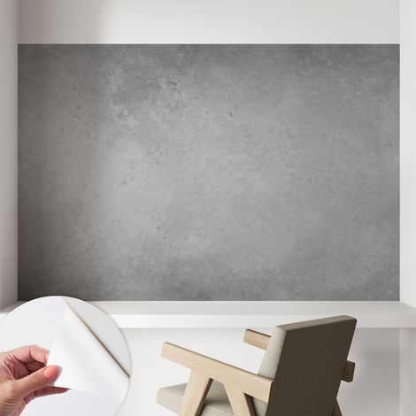 Fotomurale adesivo - Carta da parati adesiva - per la cucina camera da letto per la soggiorno - Un grigio elegante 104x70 cm (1/5)
