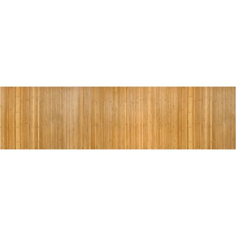 vidaXL Rug Rectangular Natural 80x300 cm Bamboo