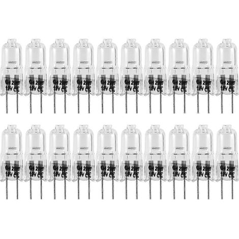 20 Stück G4-Halogenlampen, 20 W, 12 V