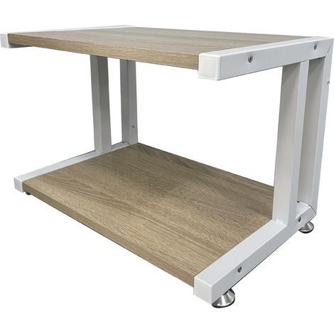 Support Pour Imprimante De Bureau 2 Niveaux Sous Le Bureau - éTagèRe En Bois Rustique Industrielle De Ferme - Rangement Pour Livre (1/3)