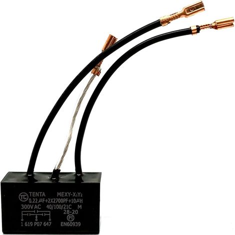 Bosch – Filtre anti-parasite 0,15µf pour ponceuse vibrante et meuleuse – Compatible GWS et PWS – 1607328042