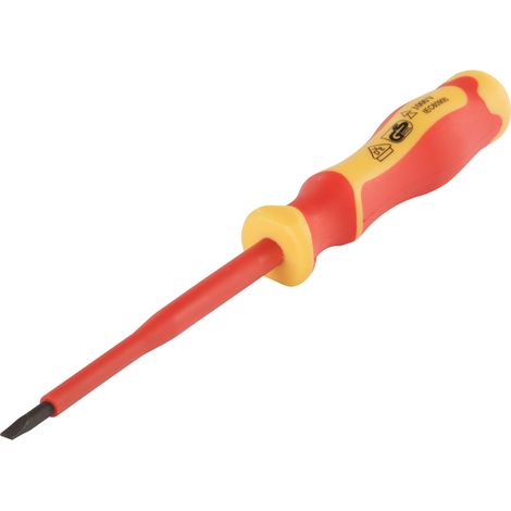 Tournevis isolé Tournevis plat pour électricien VDE SL4x100mm Vorstahl (1/5)