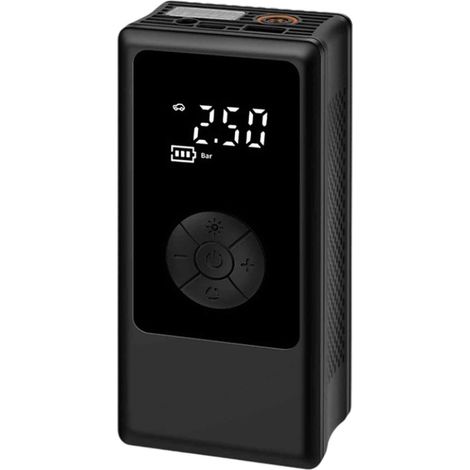 Pompe À Air Sans Fil - Compresseur Portable Avec Affichage LCD Numérique - Pour Pneus De Voiture Moto Vélo Et Ballons - 1 Pièce (1/5)