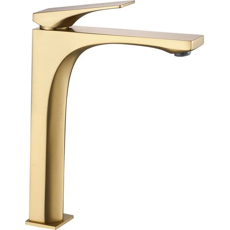 WASCHBECKENARMATUR REA JOE BRUSHED GOLD HIGH