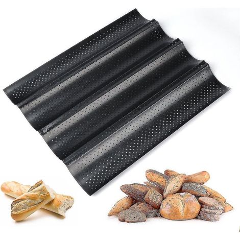 Backblech für Baguettes, 33 x 38 x 2,4 cm, antihaftbeschichtet (1/5)