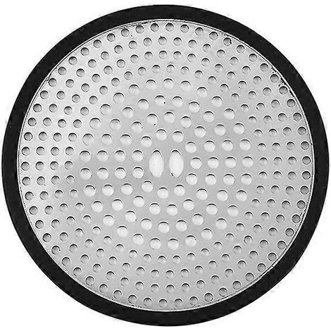 Spoelbakzeef - Douchefilter - Afvoerdeksel - Haarvanger voor de douche - Haarfilter voor de douche - Afvoerontstopper - Rond metaal - 11 cm (1/4)