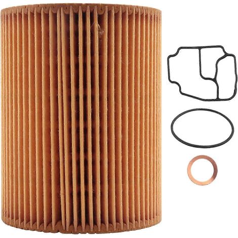 Kit de filtre à huile et joint de carter 11427512300 compatible avec BMW E39 E46 E60 X3 X5 Z3 Z4 525i 530iWHBYV (1/4)