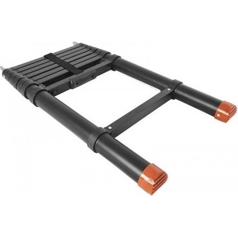 Teleskopleiter Aluminium 230 cm schwarz Dachzelt Faltzelte