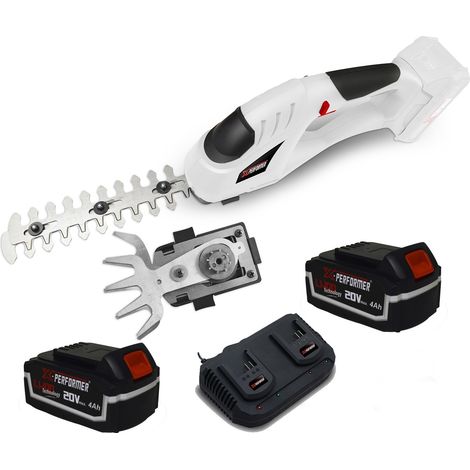 Cisaille de jardin Portative Sculpteur de haies 2 EN 1 20V - Xperformer XPCSTH20LI -2 Batteries 4Ah et DOUBLE chargeur (1/4)