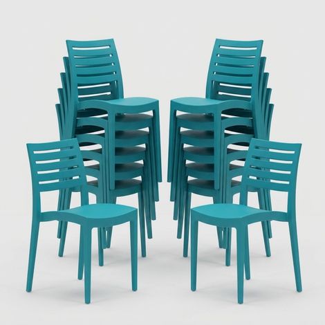 Stock 24 Sillas De Polipropileno Restaurantes Firenze Grand Soleil - Azul Marino (1/5)
