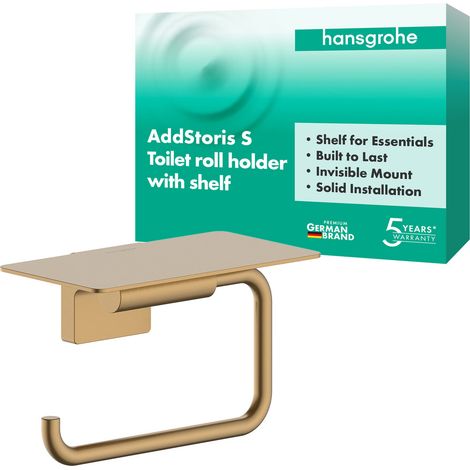 hansgrohe AddStoris S Porte-rouleau de papier avec tablette,