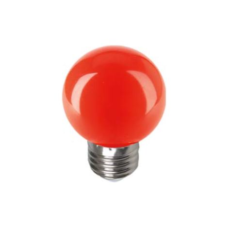 Lampadina led attacco e27 1w sfera rossa 5188/rss
