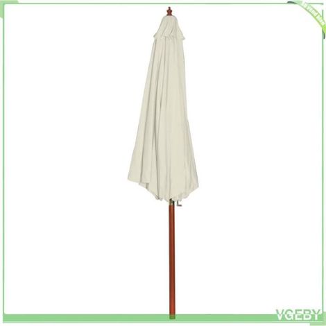 Parasol de jardin - FAFEICY - 40437 - Diamètre 300 cm - Hauteur 258 cm - Structure bois massif (1/5)