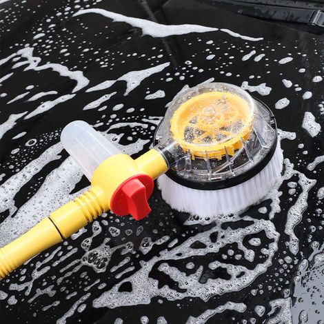 Brosse de lavage de voiture, Kit de nettoyage, vadrouille rotative à 360 °, gommage amovible et extensible en mousse haute pression pour usage domestique et jardin. (1/5)