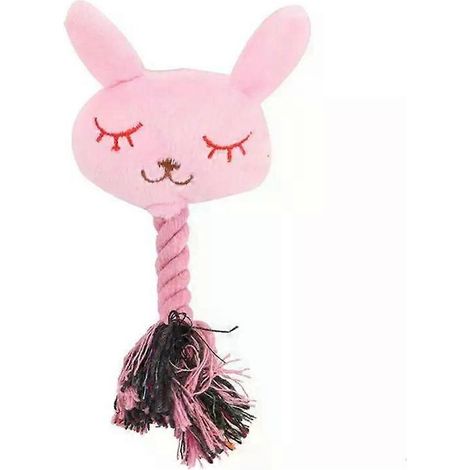 - Jouets pour chiens en corde de coton, motif dessin animé, pour chiens de toutes tailles et de toutes tailles. Corde résistante aux morsures, jouet à mâcher pour chiots, accessoire de nettoy (1/5)