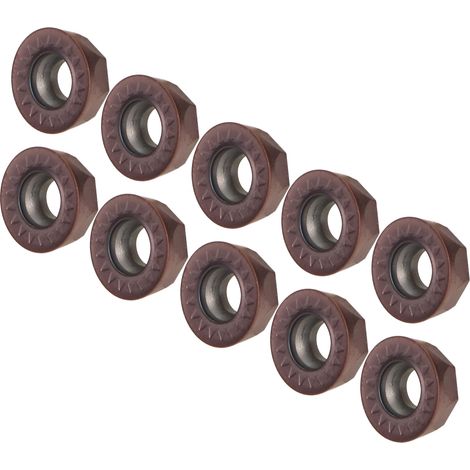 10 CNC-Hartmetall-Schaftfräser, austauschbare Rundeinsätze, Drehmeißel, Maschinenspannzange (1/5)