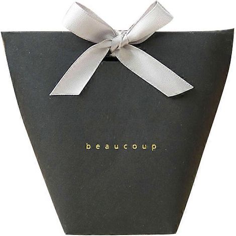 Lot de 20 boîtes cadeaux « Merci », emballage cadeau minimaliste et décoratif pour bonbons et chocolats. (1/4)