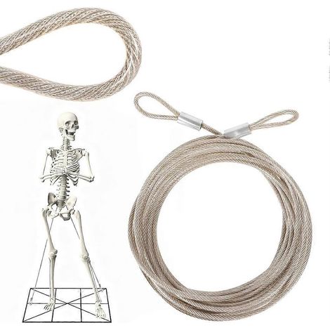 Ersatzteile für 3,66 m (12 ft) langes Abspannseil, ummanteltes Befestigungskabel, kompatibel mit 3,66 m (12 ft) langem Giant-Kabel, UB-Ersatzteil (1/5)
