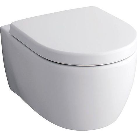 Geberit – Cuvette pour WC suspendu 6l – Forme fermée – Rince avec 4,5l – Fixation murale invisible incluse – Pour chasse d'eau encastrée