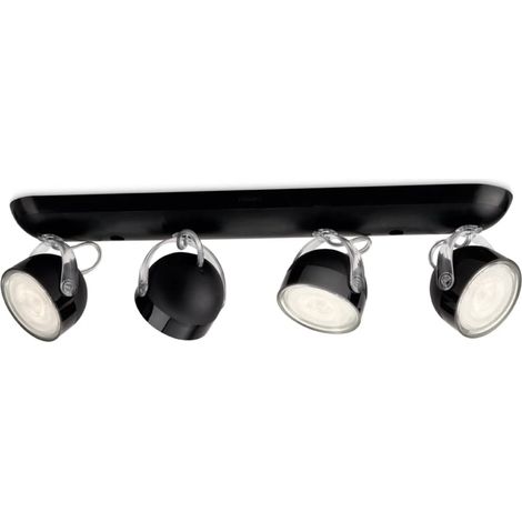 Philips Lighting 532343016 Dyna Lampada con 4 Faretti a LED, Nero ... (1/3)