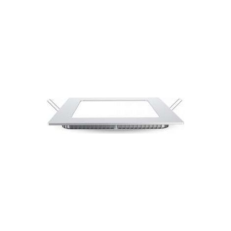 Plafoniera LED Quadrata Extra Piatta 18W 1350lm (144W) 225mmx225mm - Bianco Caldo 2800K (1/4)