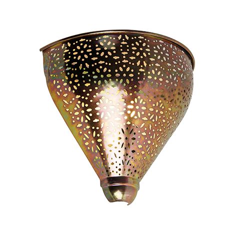 QAZQA maruf,sinbad,zayn - Applique murale - 1 lumière - L 25 cm - Bronze - Oriental - éclairage intérieur - Salon I Chambre