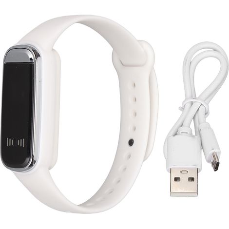 Bracelet Anti-Moustiques Ultrasonique M70 Portable - Multifonction pour Intérieur et Extérieur - Blanc (1/5)
